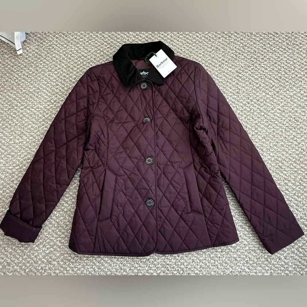Barbour Women's Quilted Puffer Jacket - Rich Burgundy